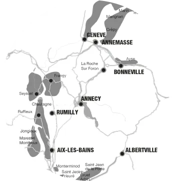 Map of Savoie region