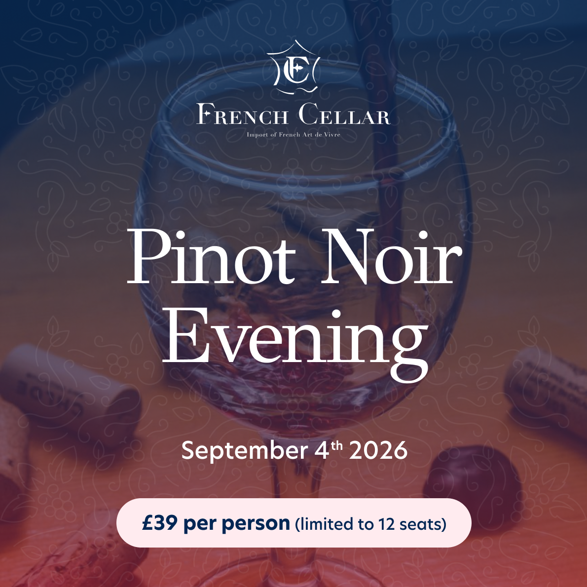 The Pinot Noir evening - September 4, 2026